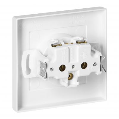 Gniazdo pojedyncze podtynkowe 2P+Z Malta, 16A, 250V, PT-16M, biały (FMS-105/W)