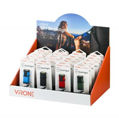 Mini latarka/brelok LED COB, 150lm, 180mAh, 5500K, kolor mix (LT-20)