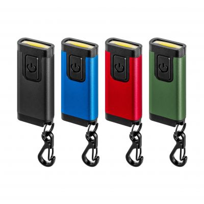 Mini latarka/brelok LED COB, 150lm, 180mAh, 5500K, kolor mix (LT-20)