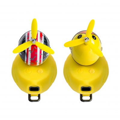 Światło rowerowe + dzwonek kaczka w kasku 130lm 800mAh 6000K 2 wzory ORNO (LT-21)