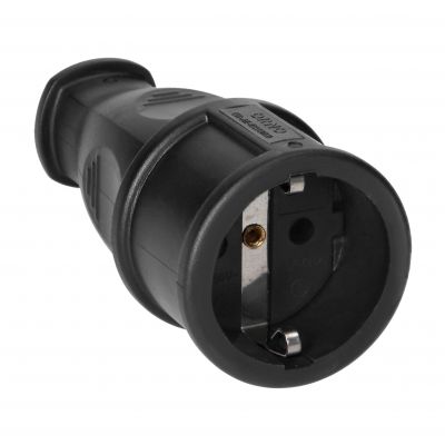 Gniazdo warsztatowe 2P+Z Schuko, czarny, 12 szt. OR-AE-13258(GS)/12 ORNO (OR-AE-13258(GS)/12)