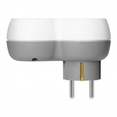 Rozgałęźnik 2P+Z, USB-A+C, schuko, biało-szary (OR-AE-13302(GS))