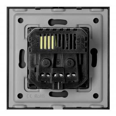 Gniazdo pojedyncze 2P+Z, USB-A + USB-C, PD, max. 20W, czarny (OR-AE-13308/B)