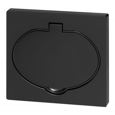 Hermetyczne gniazdo elektryczne, IP44, 1x2P+Z(Schuko), czarne (OR-AE-1397(GS)/B)