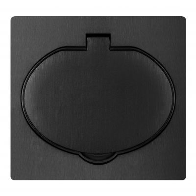 Hermetyczne gniazdo elektryczne, IP44, 1x2P+Z(Schuko), czarne (OR-AE-1397(GS)/B)