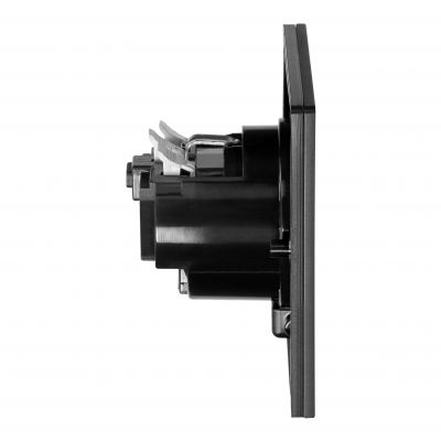 Hermetyczne gniazdo elektryczne, IP44, 1x2P+Z(Schuko), czarne (OR-AE-1397(GS)/B)