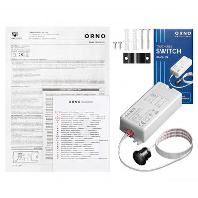 Włącznik bezdotykowy dwubiegunowy IP20 500W ORNO (OR-CR-279)