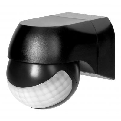 Czujnik ruchu 180° IP44 800W max 15m mini czarny ORNO (OR-CR-286/B)