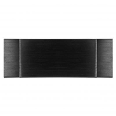 Gniazdo meblowe wpuszczane w blat z płaskim frezowanym rantem, uchylną klapką, ładowarką USB i przew (OR-GM-9048/B)