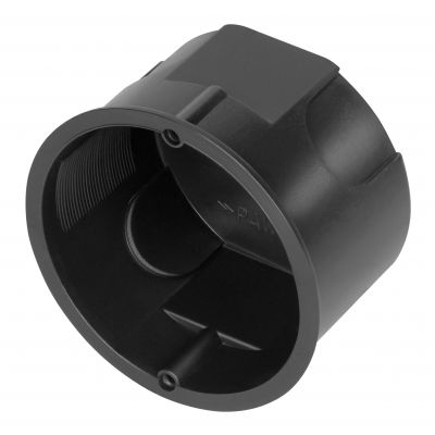 Puszka podtynkowa 60 mm płytka, czarna (OR-JB-13816)
