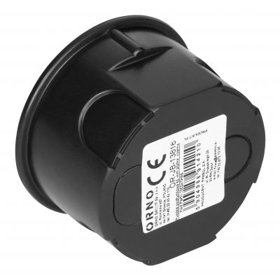 Puszka podtynkowa 60 mm płytka, czarna (OR-JB-13816)