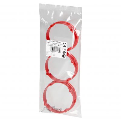 Pierścień dystansowy 12 mm do puszki Ř60, 3 sztuki, śrubki montażowe 6 sztuk (OR-JB-13892/12/3)