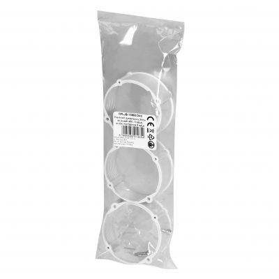 Pierścień dystansowy 24 mm do puszki Ř60, 3 sztuki, śrubki montażowe 6 sztuk (OR-JB-13892/24/3)