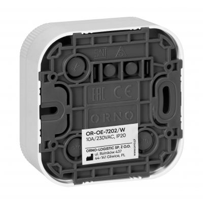 Łącznik schodowy natynkowy ToDo IP20, 10A, 230V AC, biały (OR-OE-7202/W)