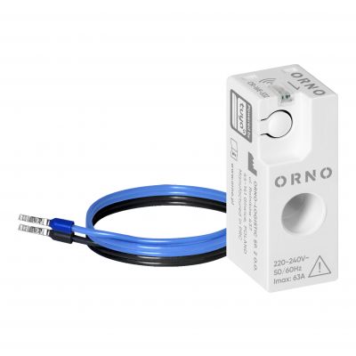 Przekładnik prądowy jednofazowy z rejestracją pomiaru max. 250V/63A Tuya Smart Wi-Fi OR-WE-532 ORNO (OR-WE-532)