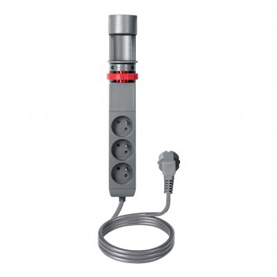 Przedłużacz biurkowy 3-krotny 2P+Z, 1,5M H05VV-F 3x1,5mm2, 2xUSB+1 typu C (PS-5/G/1,5M)