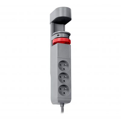 Przedłużacz biurkowy 3-krotny 2P+Z, 1,5M H05VV-F 3x1,5mm2, 2xUSB+1 typu C (PS-5/G/1,5M)