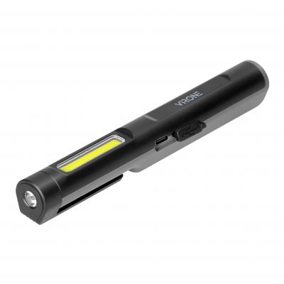 Latarka warsztatowa LED, 5+3W, 300lm+70lm, 600mAh, magnes, klips (WL-16)