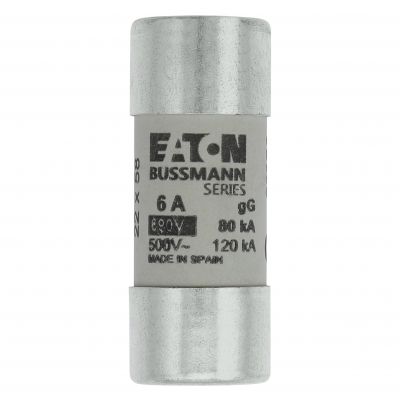 wkładka bezpiecznikowa cylindryczna 22x58 6A GG 690V AC C22G6 EATON (C22G6)