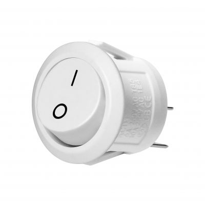 Łącznik kołyskowy okrągły, biały OR-AE-13180/W ORNO (OR-AE-13180/W)