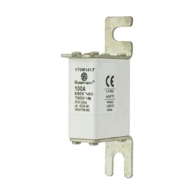 FUSE 100A 690V 000TN/80 AR UC Wkładka szybka 100A 690V 000TN/80 AR UC 170M1417 EATON (170M1417)