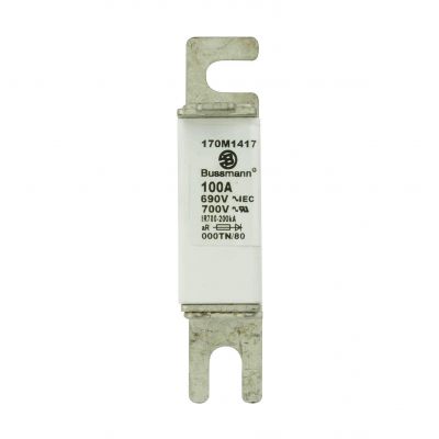 FUSE 100A 690V 000TN/80 AR UC Wkładka szybka 100A 690V 000TN/80 AR UC 170M1417 EATON (170M1417)