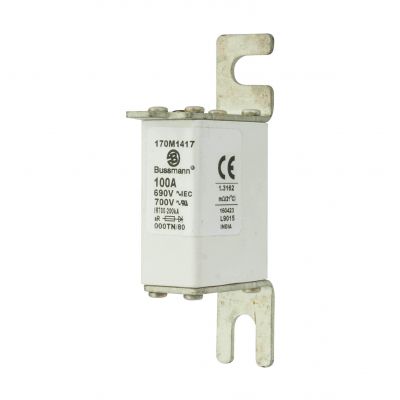 FUSE 100A 690V 000TN/80 AR UC Wkładka szybka 100A 690V 000TN/80 AR UC 170M1417 EATON (170M1417)