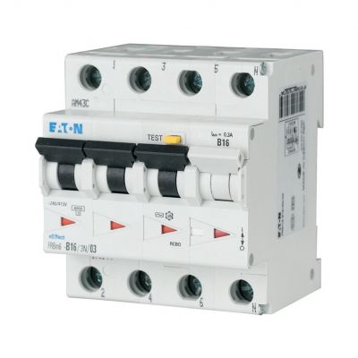 FRBM6-C16/3N/003-A wyłącznik różnicowonadprądowy 6kA C16A 3P+N 30mA typ A 170999 EATON (170999)