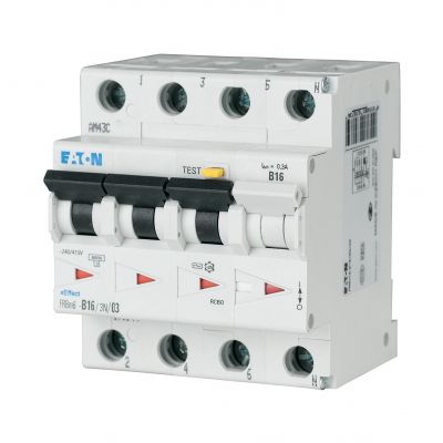 FRBM6-C16/3N/003-A wyłącznik różnicowonadprądowy 6kA C16A 3P+N 30mA typ A 170999 EATON (170999)