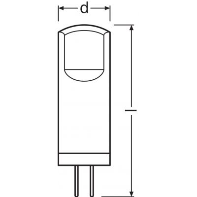 Żarówka LED 5szt. Kapsułka G4 1,8W=20W 200lm ciepła biel 12V 320st BASE OSRAM (4058075758025)