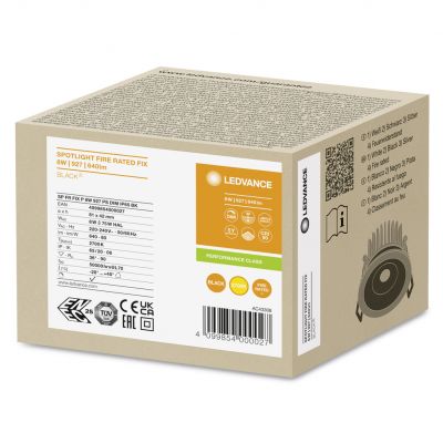SP FP FIX P 8W 927 PS DIM IP65 BK LEDVANCE (4099854000027)