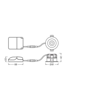 SP FIX P 8W 927 PS DIM IP44 WT LEDVANCE (4058075799523)