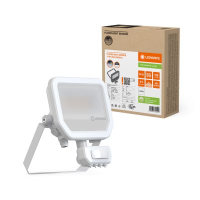 Naświetlacz LED z czujnikiem ruchu FLOODLIGHT sensor PFM G4 11W17W IP65 4000K 145lm/W biały LEVANCE LEDVANCE (4099854309502)