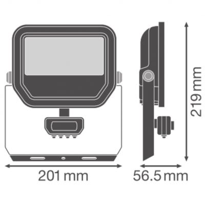 Naświetlacz LED z czujnikiem ruchu FLOODLIGHT 27W41W IP65 4000K 145lm czarny LEDVANCE (4099854306921)