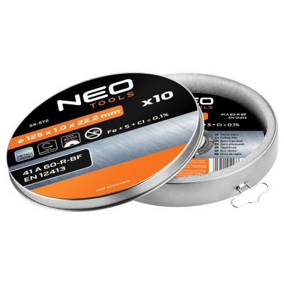 Tarcza tnąca do metalu 125x1,0x22,2mm 41 A60-T-BF INOX 10szt, GRAPHITE 55H572 GTX (55-572)