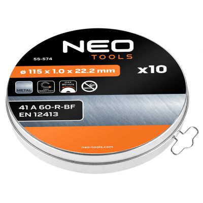 Tarcza tnąca do metalu 115x1,0x22,2mm 41 A60-T-BF 10szt, GRAPHITE 55H574 GTX (55-574)