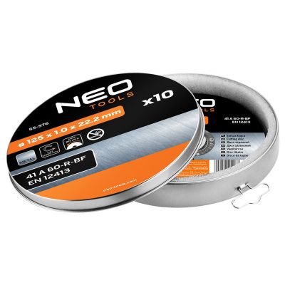 Tarcza tnąca do metalu 125x1,0x22,2mm 41 A60-T-BF 10szt, GRAPHITE 55H576 GTX (55-576)