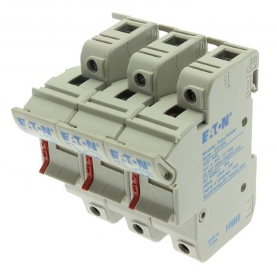 3 pole 14x51 MFH Podstawa wkładki cylindrycznej 14x51 3P 50A 690VAC CH143DU EATON (CH143DU)