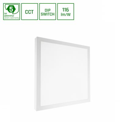 Panel LED NYMPHEA SELECT 24W/35W/40W ciepła/neutralna/zimna 230V 120ST IP20 40X40 biały (SLI031059CCT_PW)