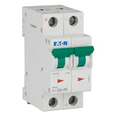 PL7-C6/2-DC Wyłącznik nadprądowy 10kA DC C6A 2P 264899 EATON (264899)