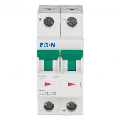PL7-C6/2-DC Wyłącznik nadprądowy 10kA DC C6A 2P 264899 EATON (264899)