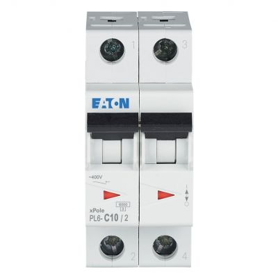 PL6-C10/2 Wyłącznik nadprądowy 6kA C10A 2P 286565 EATON (286565)
