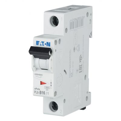 PL6-B16/1 Wyłącznik nadprądowy 6kA B16A 1P 286521 EATON (286521)