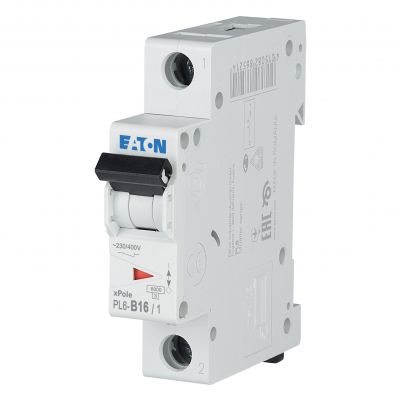 PL6-B16/1 Wyłącznik nadprądowy 6kA B16A 1P 286521 EATON (286521)