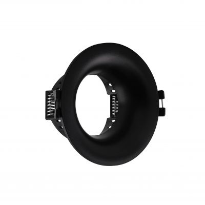 Oprawa oczko FIALE V BASIC GU10 OCZKO GU10 IP20 FI86x41MM CZARNY OKRĄGŁA Spectrum LED (SLIP001022)