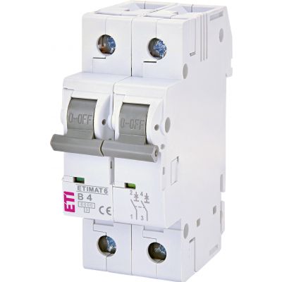 Wyłącznik nadprądowy ETIMAT 6 2P B4A 002113511 ETI (002113511)