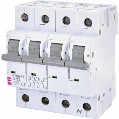Wyłącznik nadprądowy ETIMAT 6 3P+N B32A 002116519 ETI (002116519)
