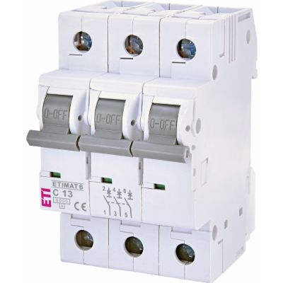 Wyłącznik nadprądowy ETIMAT 6 3P C13A 002145515 ETI (002145515)
