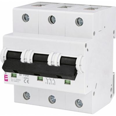 Wyłącznik nadprądowy ETIMAT 10 3P B100A 002125732 ETI (002125732)