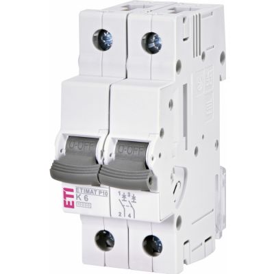 Wyłącznik nadprądowy ETIMAT P10 2P K6A 001901267 ETI (001901267)